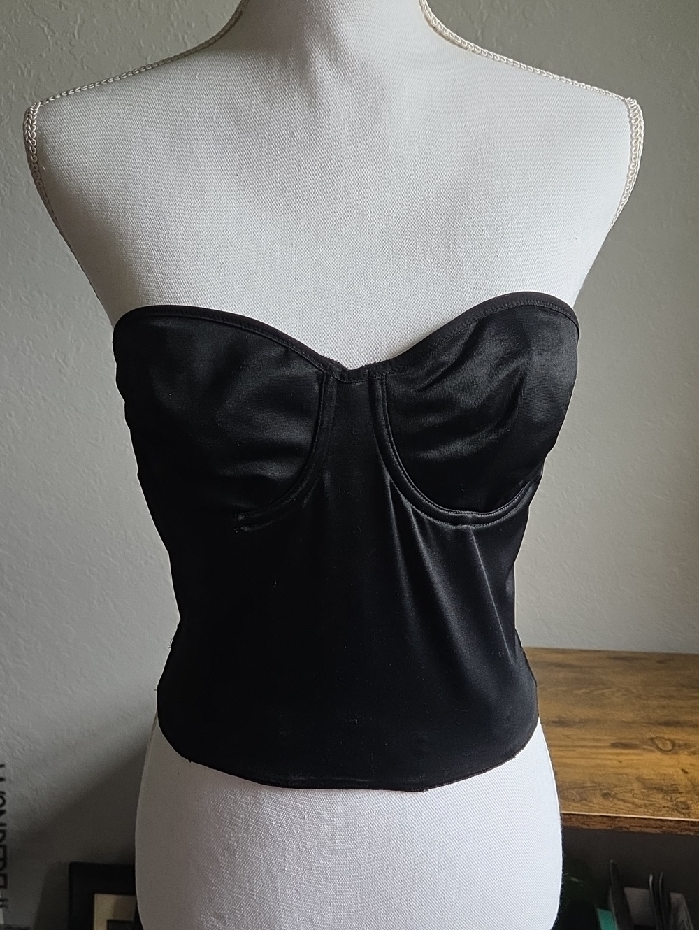 Victoria's Secret Black Strapless Bustier